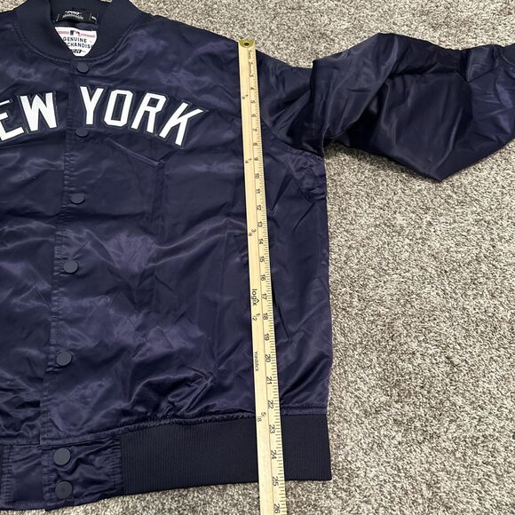 New York Yankees Pro Standard Wordmark Satin Full-Snap Jacket Men’s Size 3XL - Picture 8 of 10